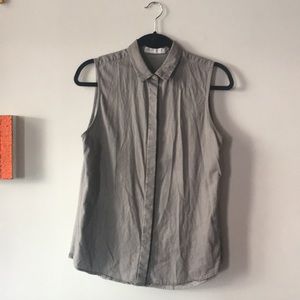 Everlane Cotton Gray Button Down Shirt
